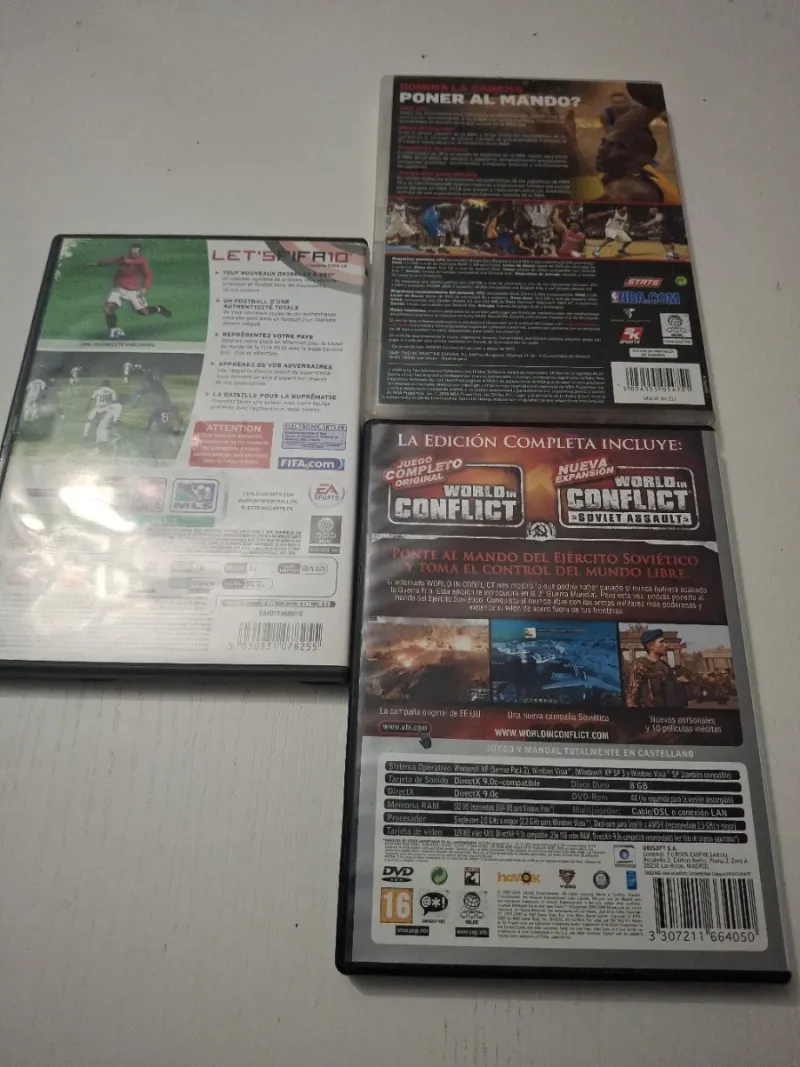 Lote 3 Juegos PC: FIFA 10, NBA 2K10, World in Conf afbeelding 2