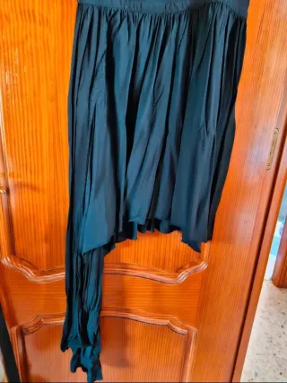 Vestido Asimétrico Zara Negro