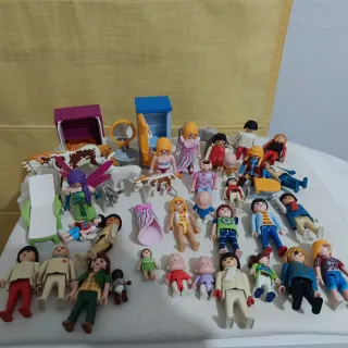 Lote Playmobil Casa Muñecas