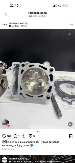 Yamaha YZF 450 2021 - cambio por 300 2t