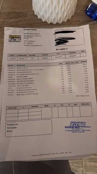 Yamaha YZF 450 2021 - cambio por 300 2t