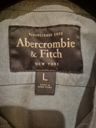 Camisa Abercrombie & Fitch Azul Talla L