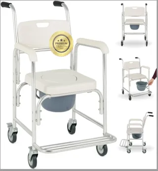 Silla de ruedas para ducha y WC