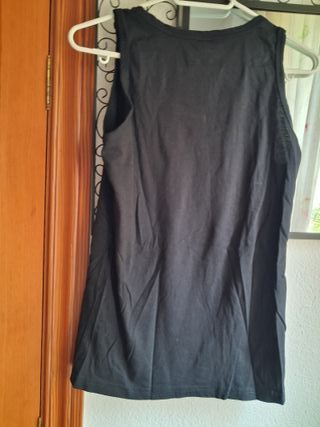 Camiseta tirantes mujer Snoopy negra