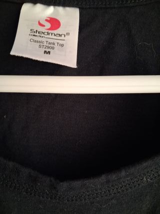 Camiseta tirantes mujer Snoopy negra