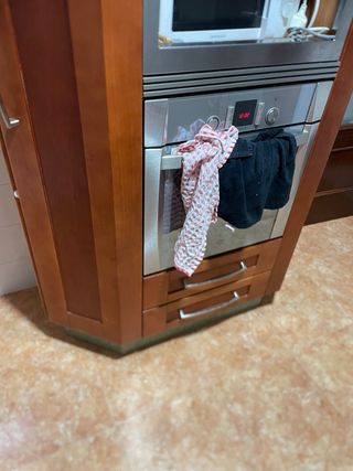 Cocina de madera y metal