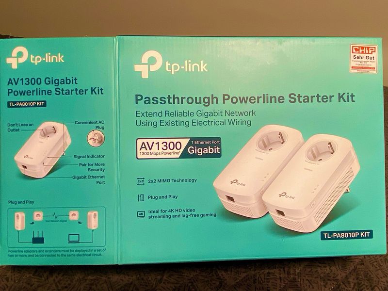 TP-Link AV1300 Gigabit Powerline Starter Kit