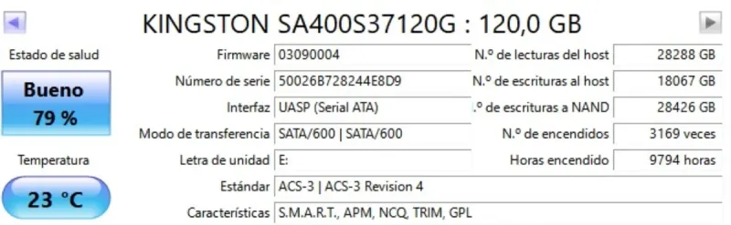 Disco Duro SSD Kingston 120GB afbeelding 2