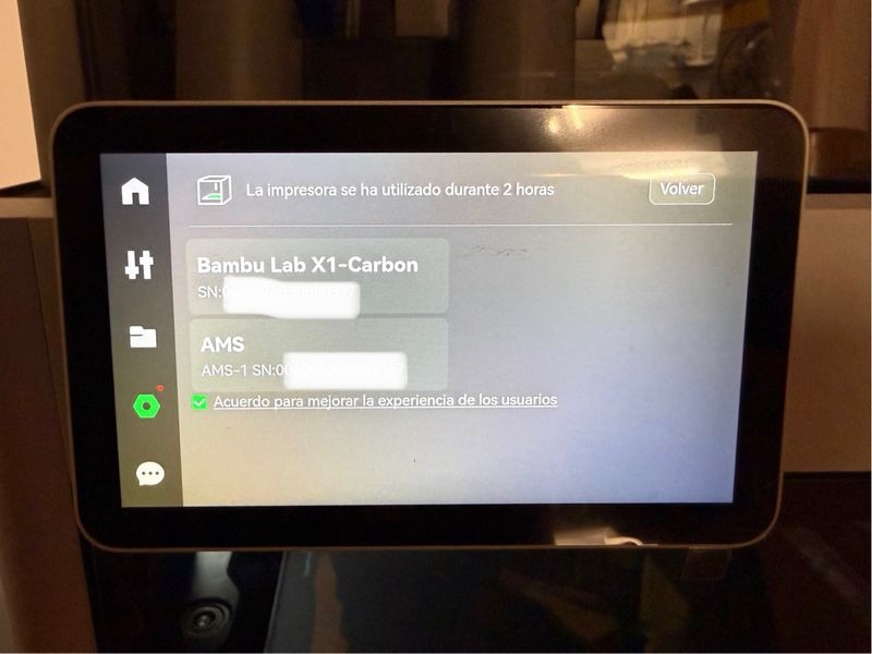 Bambu Lab X1 Carbon -  con DOS HORAS DE USO afbeelding 5