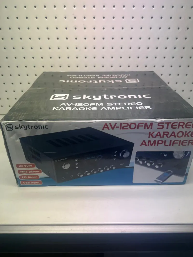 Skytronic AV-120FM Amplificador Karaoke MP3 afbeelding 3