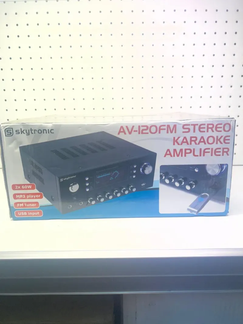 Skytronic AV-120FM Amplificador Karaoke MP3 afbeelding 4