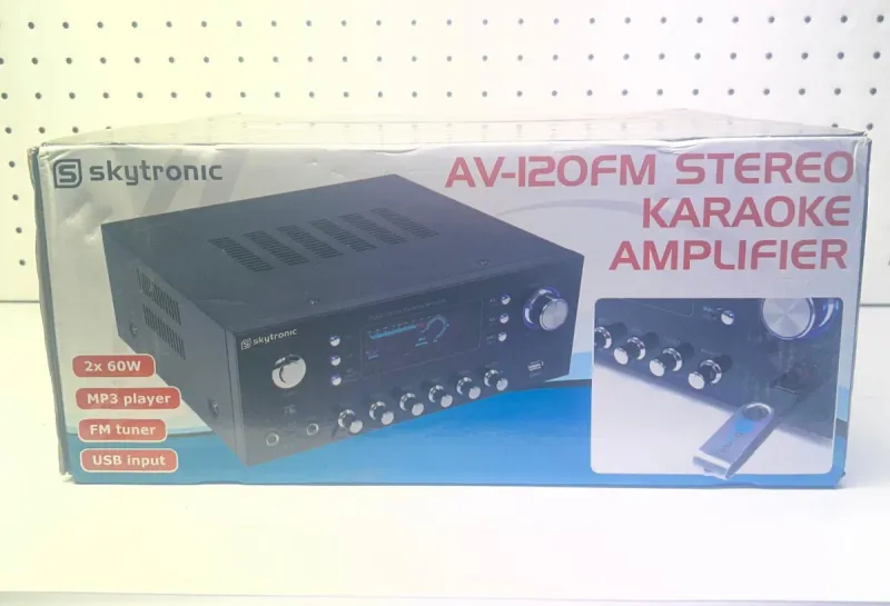 Skytronic AV-120FM Amplificador Karaoke MP3 afbeelding 5