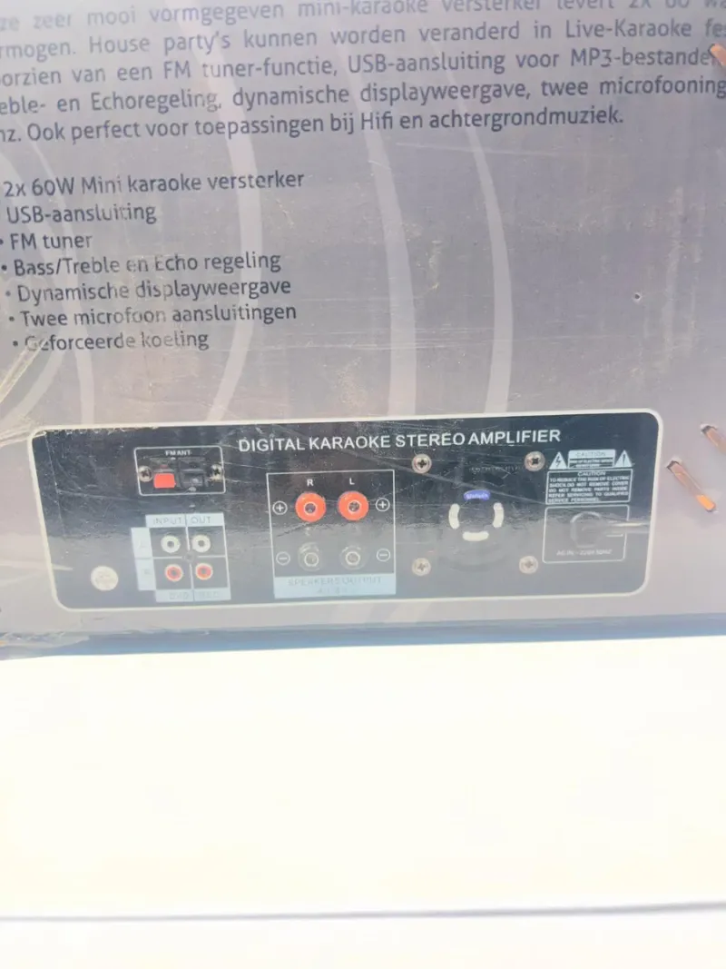 Skytronic AV-120FM Amplificador Karaoke MP3 afbeelding 7