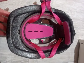 Casco Btwin verde / rosa