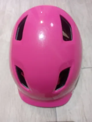 Casco Btwin verde / rosa