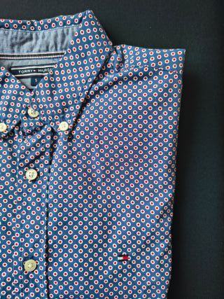 Tommy Hilfiger Camicia Pois Uomo Bold