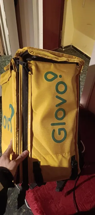 Mochila Glovo Amarilla