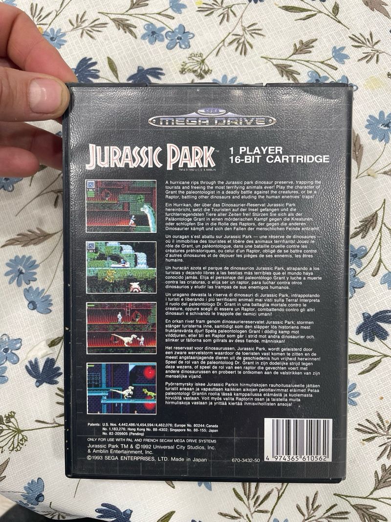 Jurassic Park Sega Mega Drive afbeelding 2