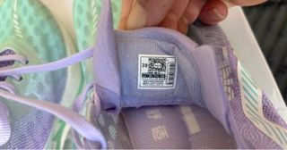 Zapatillas running mujer morado/verde azulado