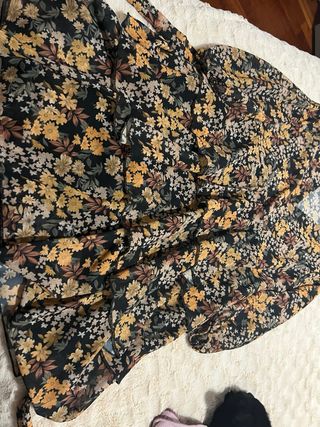 Abito floreale Susy Mix nero multicolor