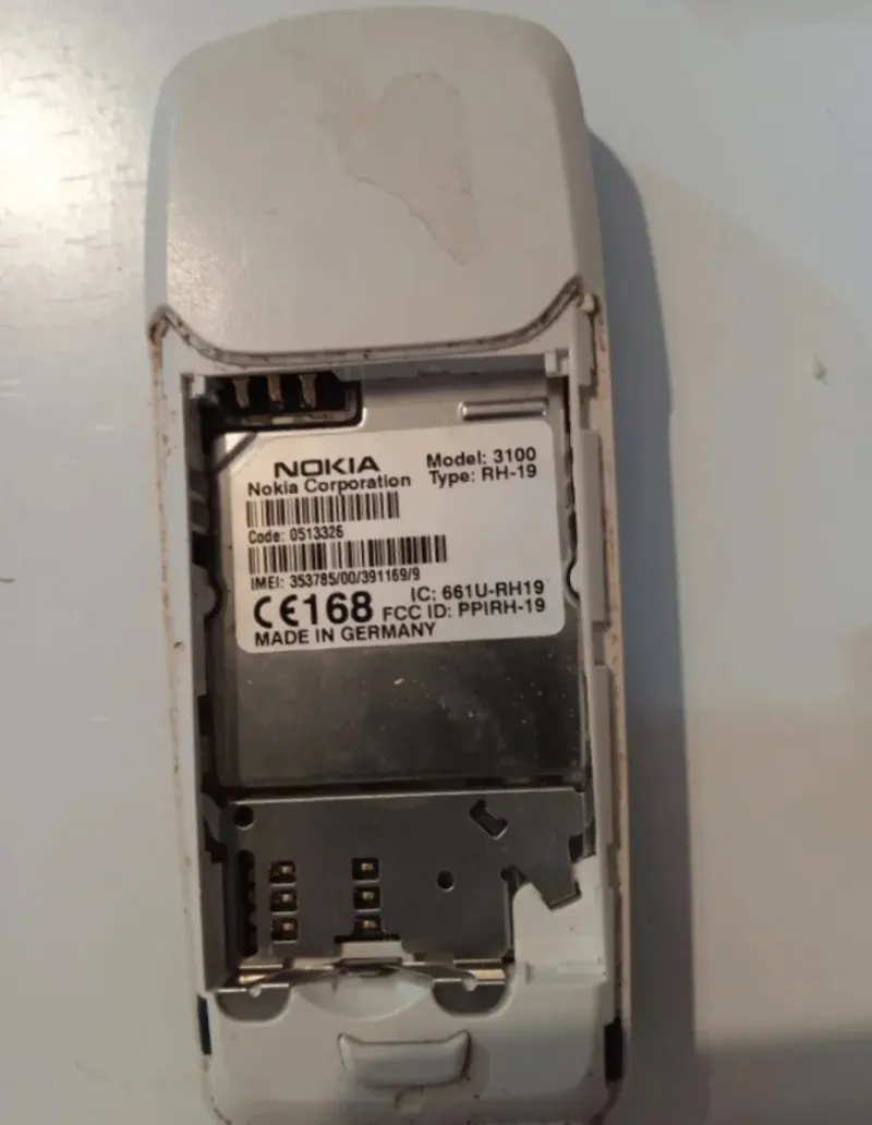 Móvil Nokia 3100 Azul Vintage afbeelding 2