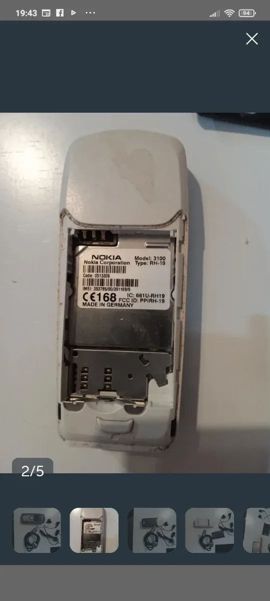 Móvil Nokia 3100 Azul Vintage afbeelding 8