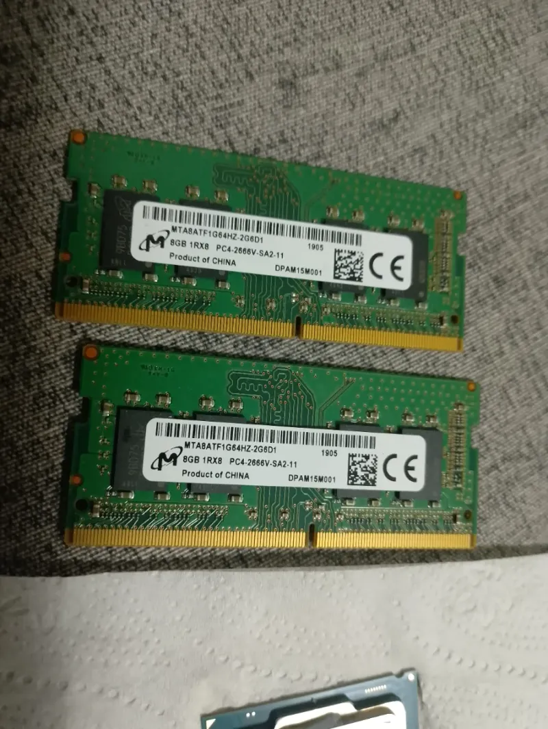 Lote RAM 16GB (2x8GB) + SSD NVMe 512GB + CPU i5 afbeelding 2