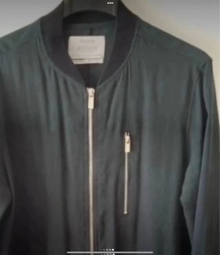 Chaqueta bomber larga ligera Bershka S