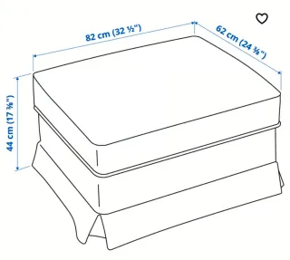 Reposapiés arcón Ikea beige