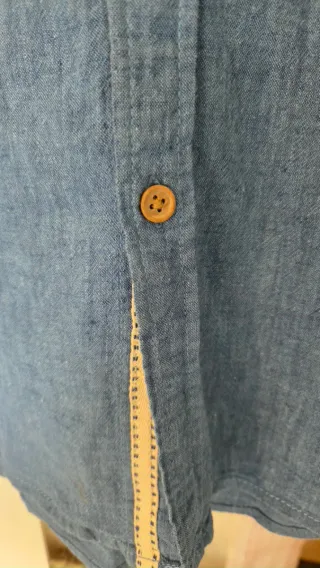 Camisa 100% lino Springfield Azul Talla XL