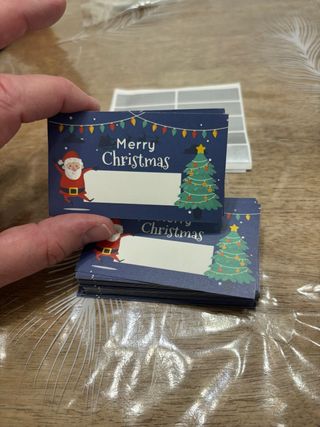 50 etiquetas regalo Merry Christmas