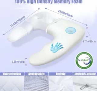 Almohada de espuma blanca