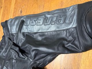 Pantalones Moto Dainese Cuero Negro