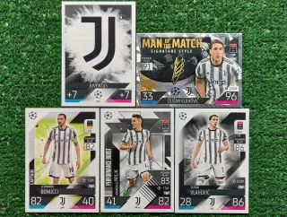 5 Card Topps Champions League Juventus C63