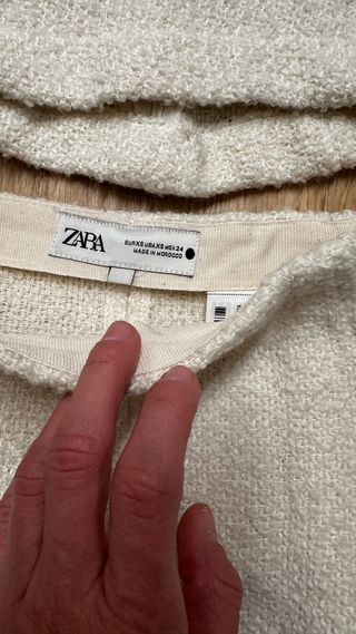 Conjunto lana Zara beige