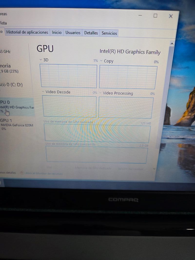 Ordenador Portátil Compaq hp INTEL Core 3, 8RAM afbeelding 4