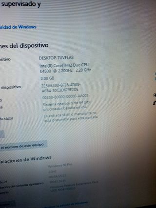 Ordenador ASUS con Windows 10