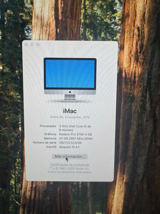 iMac 27 5K 2019 Plata