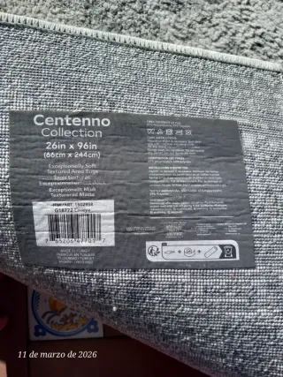 Alfombra Pasillo Centenno Grande Beige/Gris