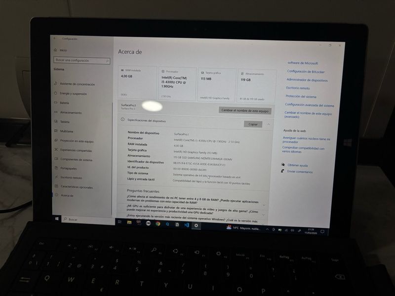 Microsoft Surface Pro 3 Negro afbeelding 3