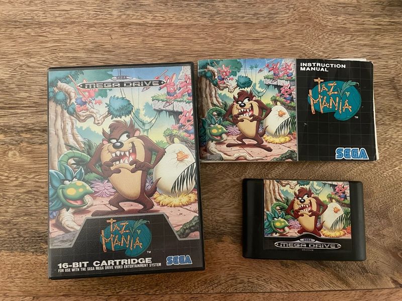 TazMania Sega Mega Drive Cartucho y Manual