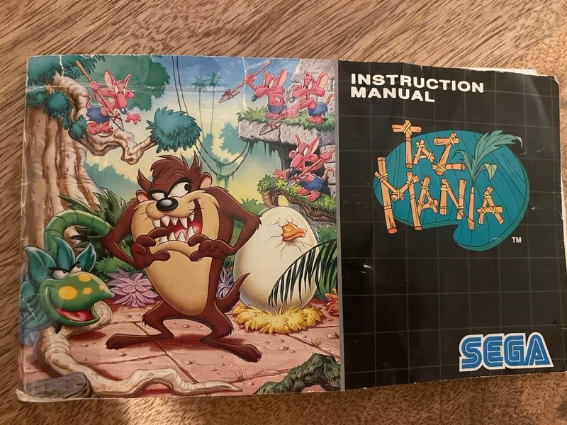 TazMania Sega Mega Drive Cartucho y Manual afbeelding 3
