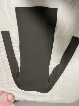 Vestido midi verde oliva manga larga