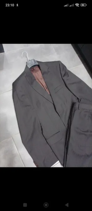 Completo gessato Zara uomo taglia 48