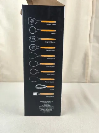Set 11 Mestoli Cucina Legno Silicone