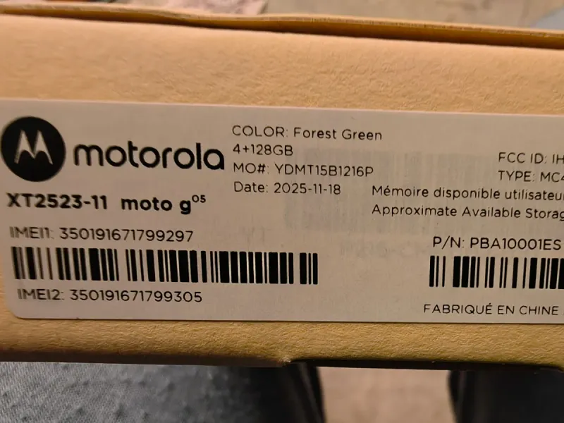 Motorola Moto G05 4+128GB Verde. A estrenar. Nuevo afbeelding 4