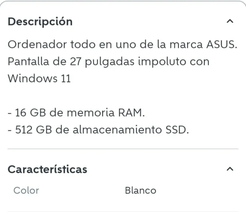 Ordenador ASUS Blanco afbeelding 2