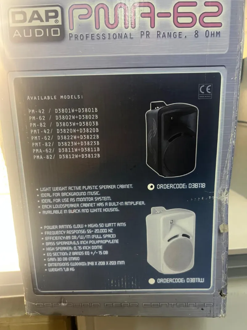 Par de altavoces DAP Audio PMR-62 afbeelding 2