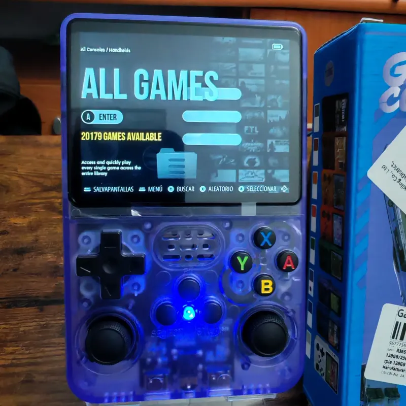 Consola Portátil R36S 128GB Morado afbeelding 2