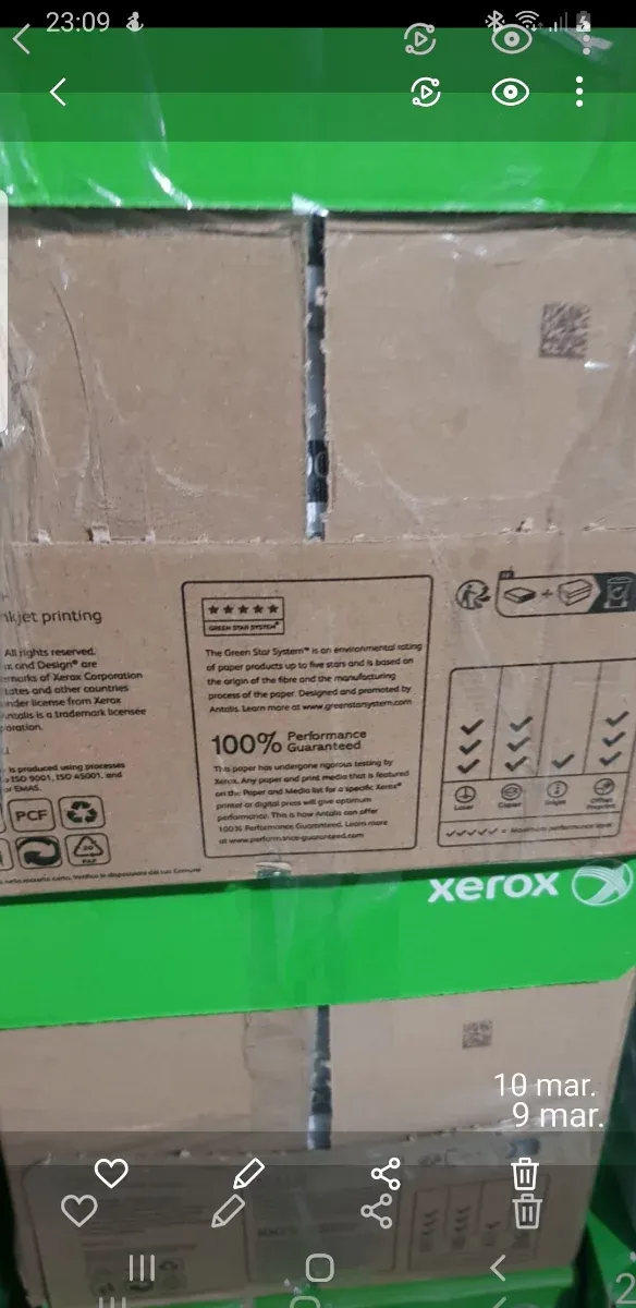 Caja folios DIN A4 80g M2 reciclados Xerox afbeelding 2